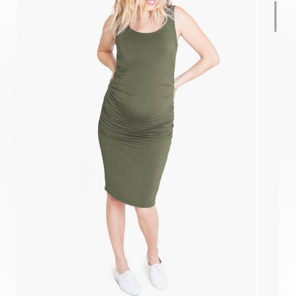 Ingrid & Isabel Ruched Maternity Tank Dress